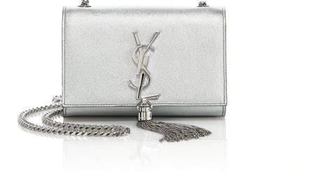 silver ysl handbag|ysl black evening bag.